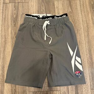 Reebok Boys Gray Bathing Suit Swim Shorts Size 11-12 Y NWT UV Protect 50